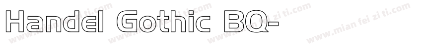 Handel Gothic BQ字体转换